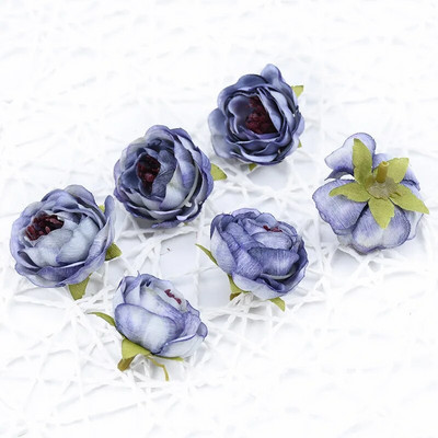 4 cm svilene glave božura Zidne lažne ruže Biljke Božićno vjenčanje Kućni dekor Diy Poklon Kutija za slatkiše Umjetno cvijeće za ukrašavanje