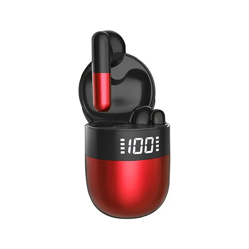 Ασύρματα ακουστικά Στερεοφωνικά ακουστικά με οθόνη τροφοδοσίας Θήκη φόρτισης με ενσωματωμένο μικρόφωνο για παιχνίδια κινητών τηλεφώνων Υπολογιστής Αθλητισμός