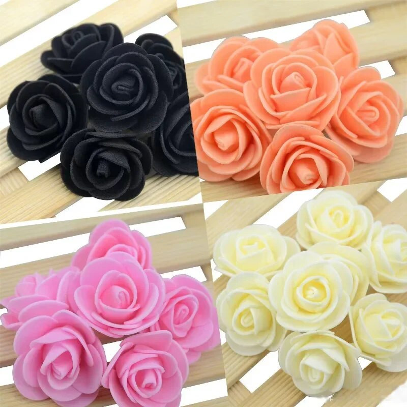500 komada Umjetne glavice ruža od pjene Umjetno cvijeće za medvjedić ruže Poklon za Valentinovo Cvjetni ukrasi za vjenčanje