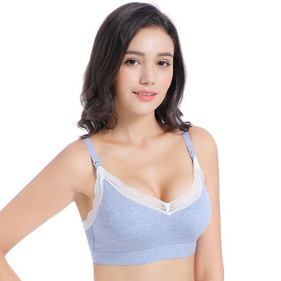 Szoptató alsónemű Kismama melltartó Sport szoptató melltartó etető melltartóhoz Párnázott pamut terhes nők terhes melltartó varrat nélküli