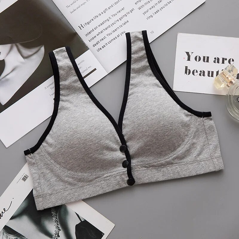 Nauja žindymo liemenėlė Nėščioms moterims Apatiniai rūbai Nėščioms žindyvėms Liemenėlė priekyje Užsegama liemenėlė Lactancia Lingerie Dropshiping
