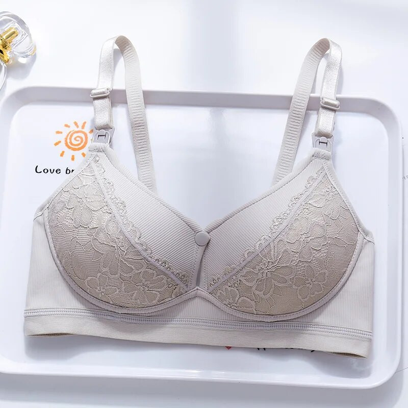 Barošanas krūšturis Elpojoši zīdīšanas krūšturi grūtniecēm grūtniecēm Liela izmēra Easy Feeding Soutien Gorge Allaitement