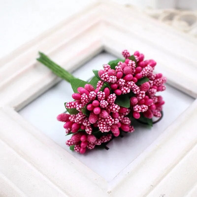 12 komada biserne bobice Umjetni cvijet od prašnika za vjenčanje Dekoracija doma Tučak Uradi sam vijenac Scrapbooking Lažno cvijeće