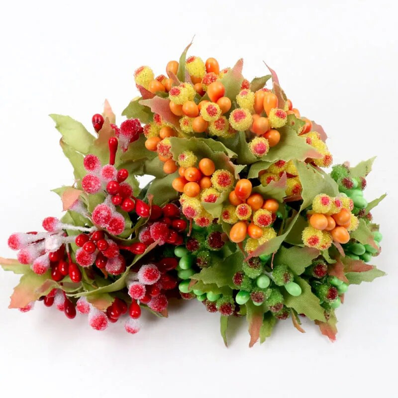 12 komada biserne bobice Umjetni cvijet od prašnika za vjenčanje Dekoracija doma Tučak Uradi sam vijenac Scrapbooking Lažno cvijeće