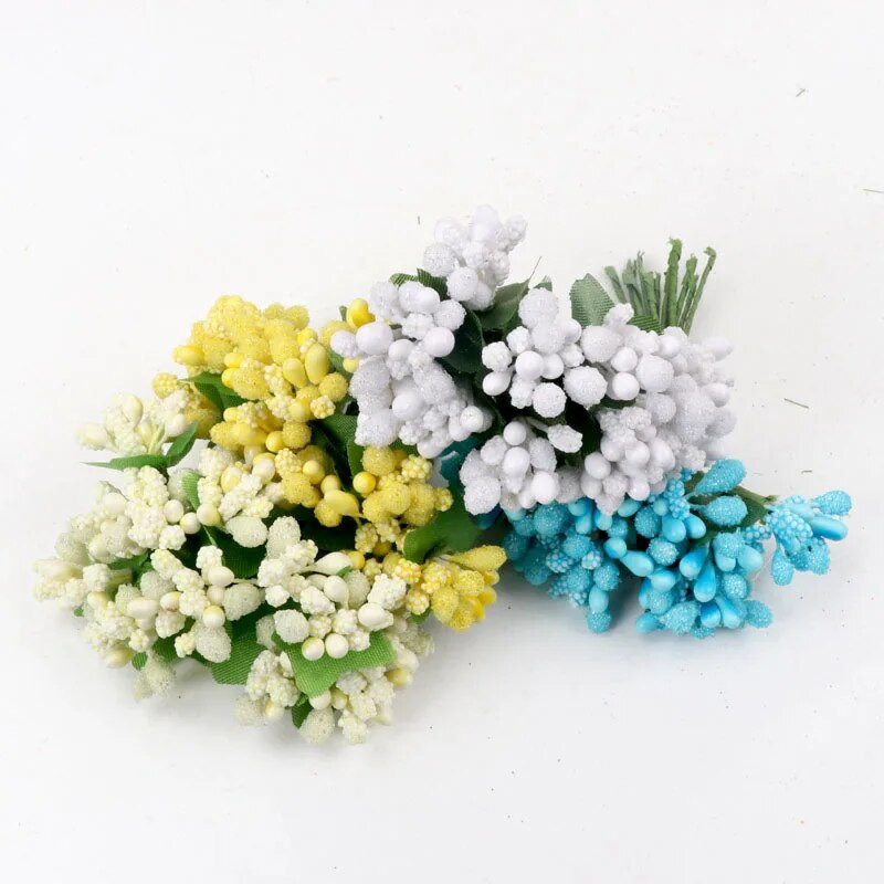 12 komada biserne bobice Umjetni cvijet od prašnika za vjenčanje Dekoracija doma Tučak Uradi sam vijenac Scrapbooking Lažno cvijeće