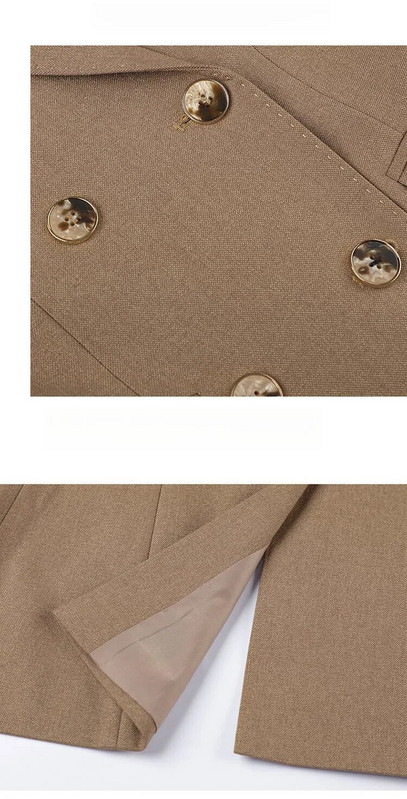 Vintage sieviešu formāls bikškostīms 2023, jauns rudens ziemas haki zaļš melns žakete un bikses, dāmas darbs, bizness, 2 daļ.