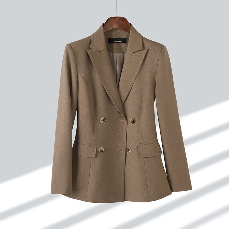 Vintage sieviešu formāls bikškostīms 2023, jauns rudens ziemas haki zaļš melns žakete un bikses, dāmas darbs, bizness, 2 daļ.