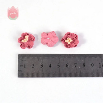 Μεταξωτό τριαντάφυλλο τεχνητά λουλούδια 2cm ψεύτικα λουλούδια για διακόσμηση σπιτιού Κήπος Διακόσμηση γάμου DIY Αξεσουάρ στεφάνι ρούχων