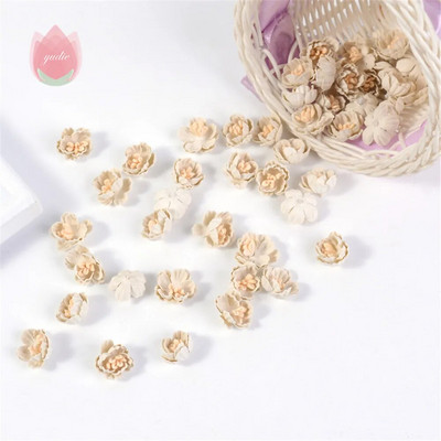 Svilena ruža Umjetno cvijeće 2 cm Lažno cvijeće za uređenje doma Vrt Vjenčanje Bračna dekoracija DIY Odjeća Dodaci za vijenac