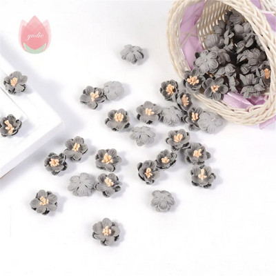 Svilena ruža Umjetno cvijeće 2 cm Lažno cvijeće za uređenje doma Vrt Vjenčanje Bračna dekoracija DIY Odjeća Dodaci za vijenac