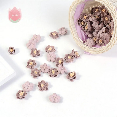 Svilena ruža Umjetno cvijeće 2 cm Lažno cvijeće za uređenje doma Vrt Vjenčanje Bračna dekoracija DIY Odjeća Dodaci za vijenac