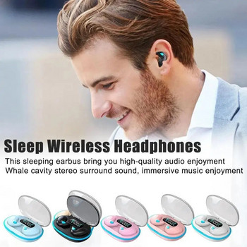 X55 Безжични слушалки In Ear Plug Слушалки с калъф за зареждане, Bluetooth-съвместими слушалки за смарт телефон, компютър, лаптоп
