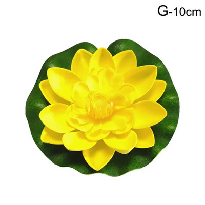 10/18cm Umjetni lotos Lažna biljka DIY Simulacija lopoča Plutajući lotos Vrtno jezerce Dekoracija akvarija Umjetno cvijeće