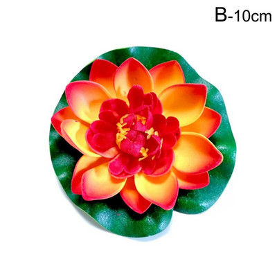 10/18cm Umjetni lotos Lažna biljka DIY Simulacija lopoča Plutajući lotos Vrtno jezerce Dekoracija akvarija Umjetno cvijeće