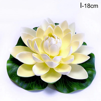 10/18cm Umjetni lotos Lažna biljka DIY Simulacija lopoča Plutajući lotos Vrtno jezerce Dekoracija akvarija Umjetno cvijeće