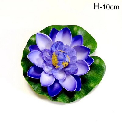 10/18cm Umjetni lotos Lažna biljka DIY Simulacija lopoča Plutajući lotos Vrtno jezerce Dekoracija akvarija Umjetno cvijeće