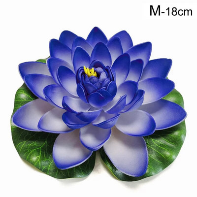 10/18cm Umjetni lotos Lažna biljka DIY Simulacija lopoča Plutajući lotos Vrtno jezerce Dekoracija akvarija Umjetno cvijeće