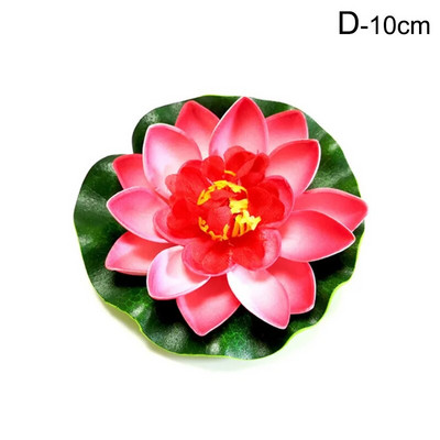 10/18cm Umjetni lotos Lažna biljka DIY Simulacija lopoča Plutajući lotos Vrtno jezerce Dekoracija akvarija Umjetno cvijeće