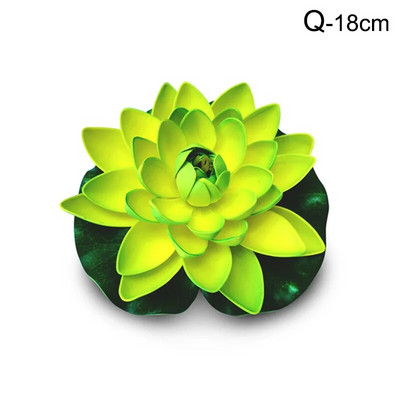 10/18cm Umjetni lotos Lažna biljka DIY Simulacija lopoča Plutajući lotos Vrtno jezerce Dekoracija akvarija Umjetno cvijeće