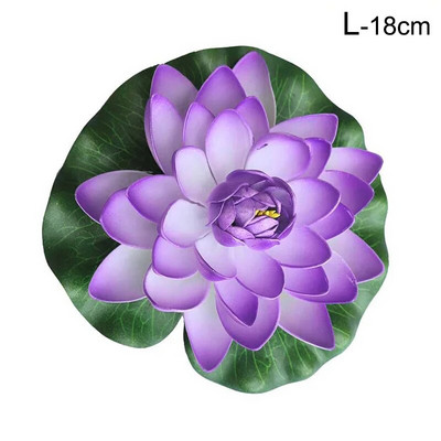 10/18cm Umjetni lotos Lažna biljka DIY Simulacija lopoča Plutajući lotos Vrtno jezerce Dekoracija akvarija Umjetno cvijeće