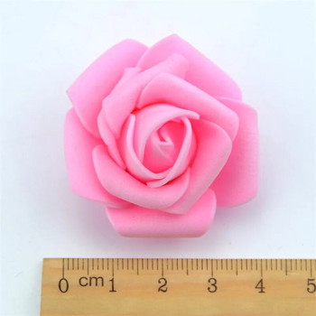 60τμχ/παρτίδα 4cm Mini Artificial Pe Foam Rose Flower Headmade Χειροποίητα Diy Διακόσμηση Σπίτι Γάμου Fake Flower Ball Craft