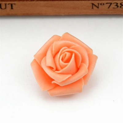 60pcs/lot 4cm Mini umjetne pjene ruže Cvjetne glavice Ručno izrađene Diy Wedding Home Decoration Party Lažne Cvjetne Loptice