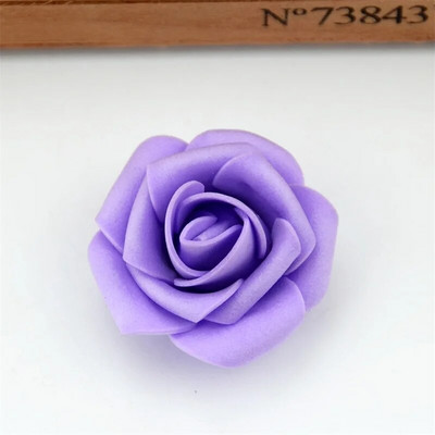 60pcs/lot 4cm Mini umjetne pjene ruže Cvjetne glavice Ručno izrađene Diy Wedding Home Decoration Party Lažne Cvjetne Loptice