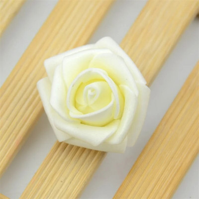 60pcs/lot 4cm Mini umjetne pjene ruže Cvjetne glavice Ručno izrađene Diy Wedding Home Decoration Party Lažne Cvjetne Loptice