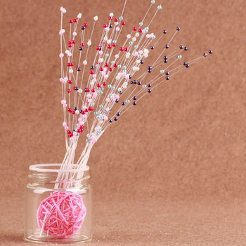 YOMDID 20 τμχ/παρτίδα 4mm Pearl Flower Stem Beads Garland Sprays Νυφική ανθοδέσμη Γαμήλιο πάρτι Τεχνητό λουλούδι Μπουκέτο Διακόσμηση σπιτιού