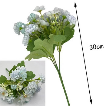 Nordic 10 Heads τεχνητά λουλούδια Φθινοπωρινή ορτανσία μπιγκόνια ψεύτικο φυτό Διακόσμηση σπιτιού Γάμος Νύφη Δώρο Αξεσουάρ Διακόσμηση δωματίου