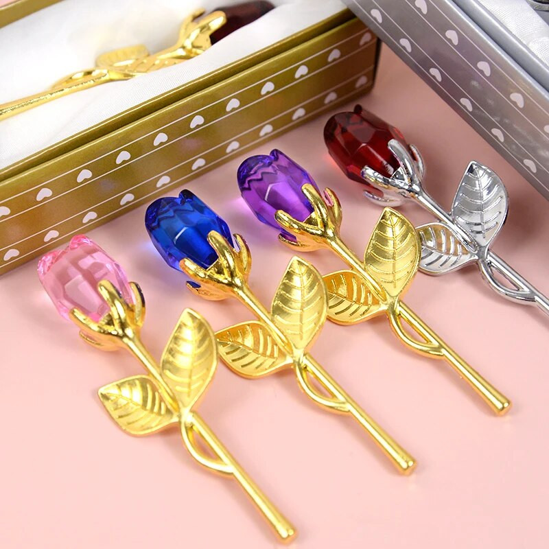 Darovi za Valentinovo za djevojku Kristalna ruža Umjetni cvijet Vječna ljubav Cvijeće za godišnjicu Potrepštine za vjenčanje