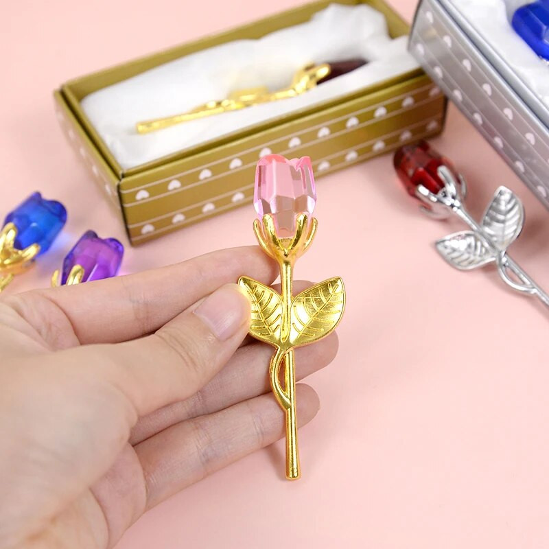 Darovi za Valentinovo za djevojku Kristalna ruža Umjetni cvijet Vječna ljubav Cvijeće za godišnjicu Potrepštine za vjenčanje