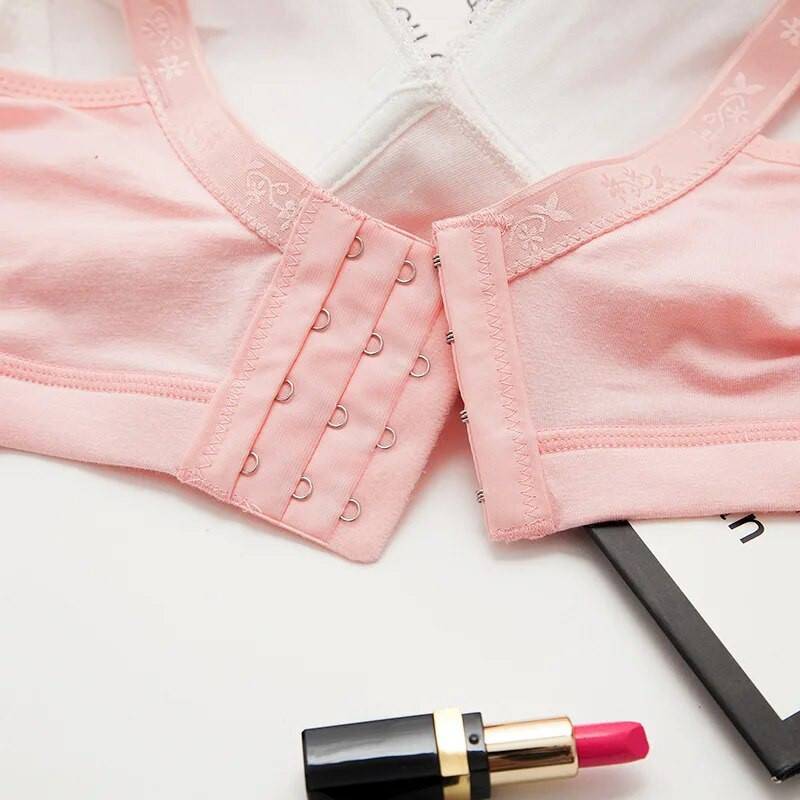 Βαμβακερό σουτιέν θηλασμού Καλοκαιρινό αναπνεύσιμο σουτιέν θηλασμού για γυναίκες Σουτιέν εγκυμοσύνης Plus μεγάλου μεγέθους Σουτιέν για εύκολο τάισμα χωρίς σύρμα