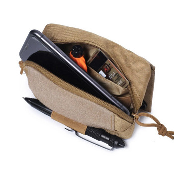 Тактически Molle Mini Pouch Модулен джобен инструмент EDC чанта Кука за колан Еластични примки Жилетка Plate Carrier Военни ловни аксесоари