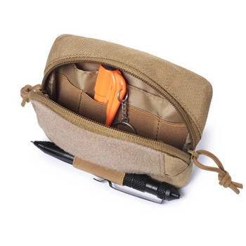 Тактически Molle Mini Pouch Модулен джобен инструмент EDC чанта Кука за колан Еластични примки Жилетка Plate Carrier Военни ловни аксесоари