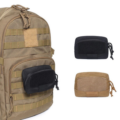 Тактически Molle Mini Pouch Модулен джобен инструмент EDC чанта Кука за колан Еластични примки Жилетка Plate Carrier Военни ловни аксесоари