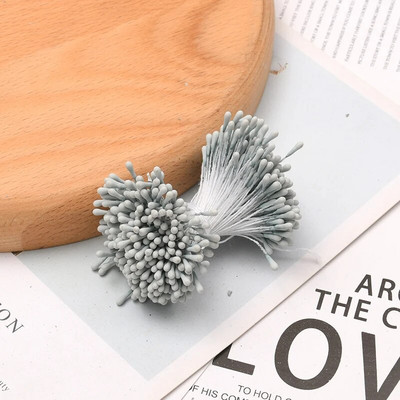 400db 5mm fehér porzós matt kézzel készített művirágok esküvői bulihoz lakberendezési tárgyak barkácsolás virágfüzér kézműves kiegészítők