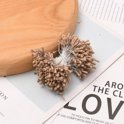 400db 5mm fehér porzós matt kézzel készített művirágok esküvői bulihoz lakberendezési tárgyak barkácsolás virágfüzér kézműves kiegészítők