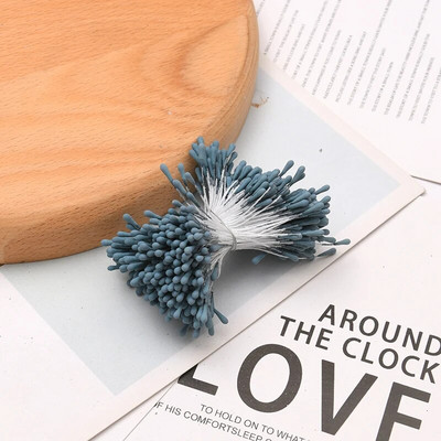 400db 5mm fehér porzós matt kézzel készített művirágok esküvői bulihoz lakberendezési tárgyak barkácsolás virágfüzér kézműves kiegészítők