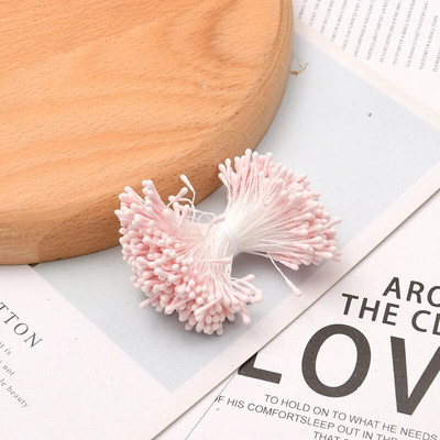 400db 5mm fehér porzós matt kézzel készített művirágok esküvői bulihoz lakberendezési tárgyak barkácsolás virágfüzér kézműves kiegészítők