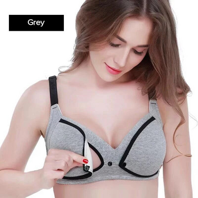 Pamučni grudnjak za dojenje Ljetni prozračni grudnjaci za dojenje za žene Trudnički grudnjak Plus veliki grudnjak za lako hranjenje bez žica