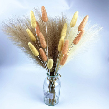 55cm Faux Pampas Grass Artificial Pompous Grass Filler Vase Flower για Σπίτι, Σαλόνι, Κουζίνα, Γάμος , Boho Decor