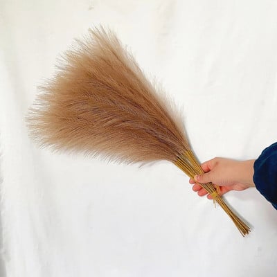 55 cm umjetna pampas trava, pompozna vaza s punilom za cvijeće za dom, dnevnu sobu, kuhinju, vjenčanje, boho dekor