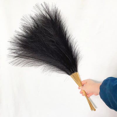 55 cm umjetna pampas trava, pompozna vaza s punilom za cvijeće za dom, dnevnu sobu, kuhinju, vjenčanje, boho dekor