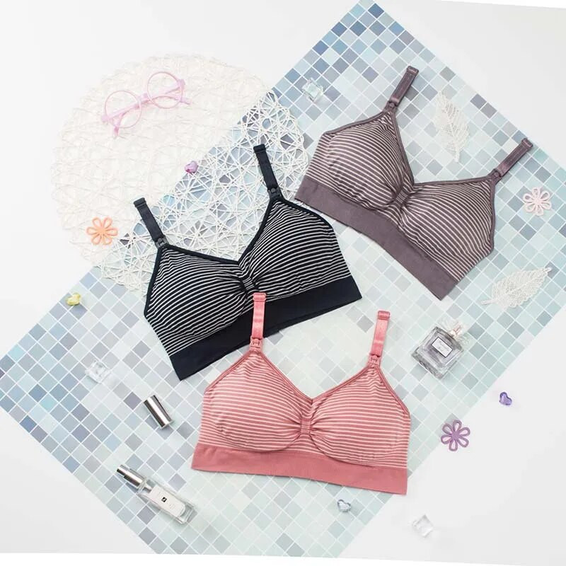 Odjeća za trudnice Grudnjak za dojenje bez žica Grudnjaci za dojenje Trudnice Donje rublje za trudnice Bešavni grudnjak