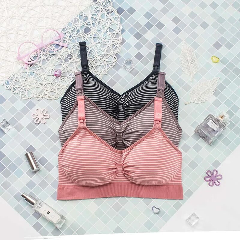 Odjeća za trudnice Grudnjak za dojenje bez žica Grudnjaci za dojenje Trudnice Donje rublje za trudnice Bešavni grudnjak