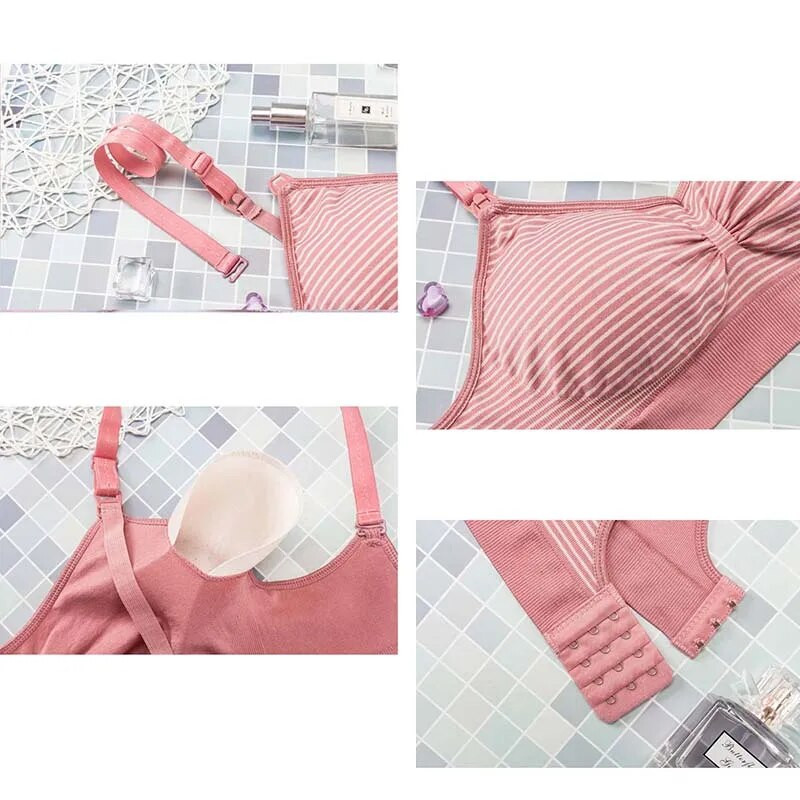 Odjeća za trudnice Grudnjak za dojenje bez žica Grudnjaci za dojenje Trudnice Donje rublje za trudnice Bešavni grudnjak