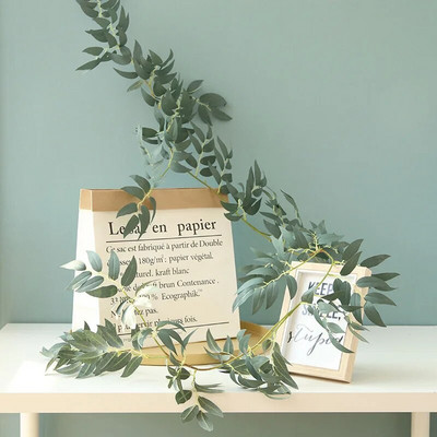 Stropni dekor od 160 cm Raspored ceste od ratana Zabava u džungli Dekoracija vjenčanja Zelenilo umjetno cvijeće Vijenac od vrbe i vinove loze