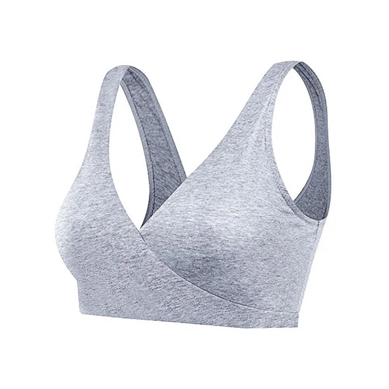 Sieviešu apakšveļa gulēšanai bez stieples, uzvelkama barošana, noņemami ieliktņi, kokvilnas maisījums, bezšuvju, cieti sporta krūšturi grūtniecēm