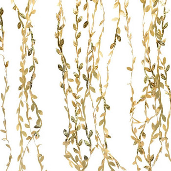 20 μέτρα (2 ρολά) Φύλλα μεταξιού Τεχνητά φυτά Αμπέλου κισσός ράταν Γιρλάντα Φύλλα Διακόσμηση γάμου Ψεύτικα φυτά Αξεσουάρ νυφικών